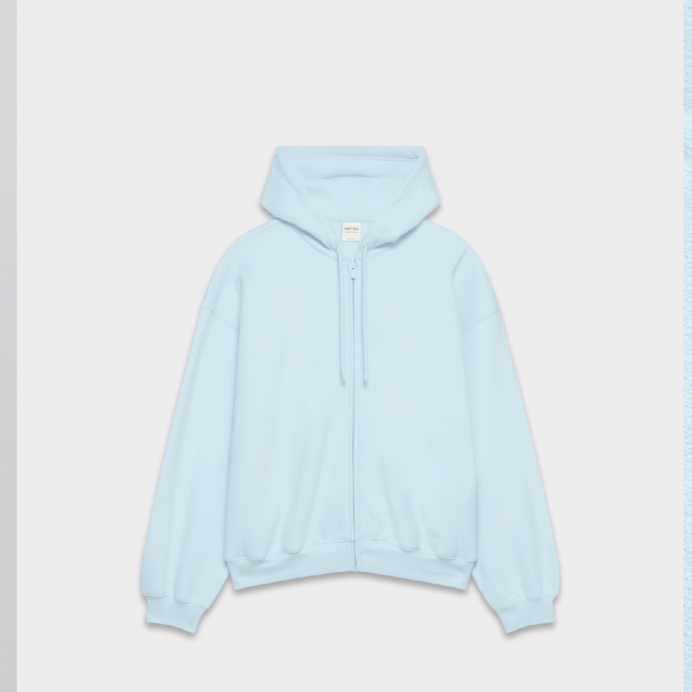 TNA Mega Fleece Blue Zip-Up Hoodie